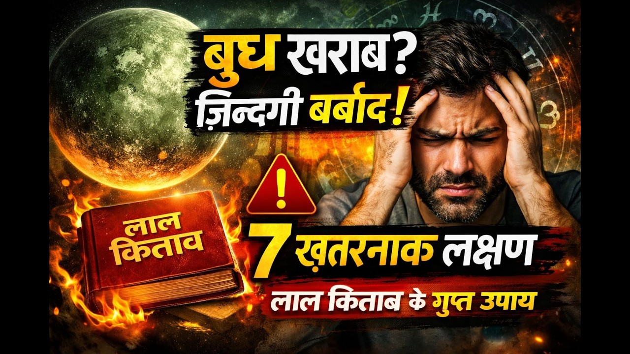 बुध कमजोर = पैसा, दिमाग और किस्मत खत्म!💸|ये 7 लक्षण दिखें तो समझो बुध पूरी तरह खराब!” 🔥