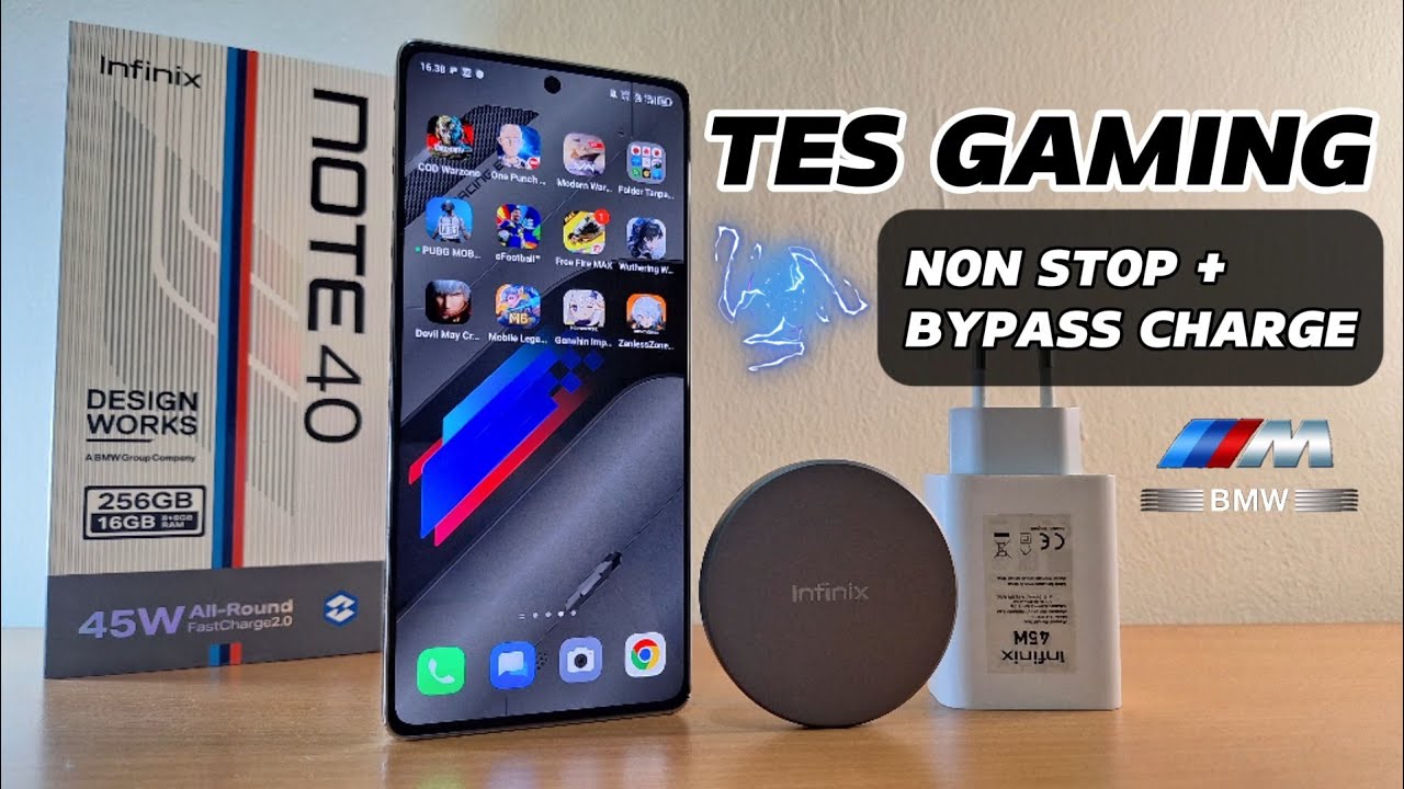 TES GAMING INFINIX NOTE 40 NON STOP 🔥+ BYPASS CHARGE ⚡️