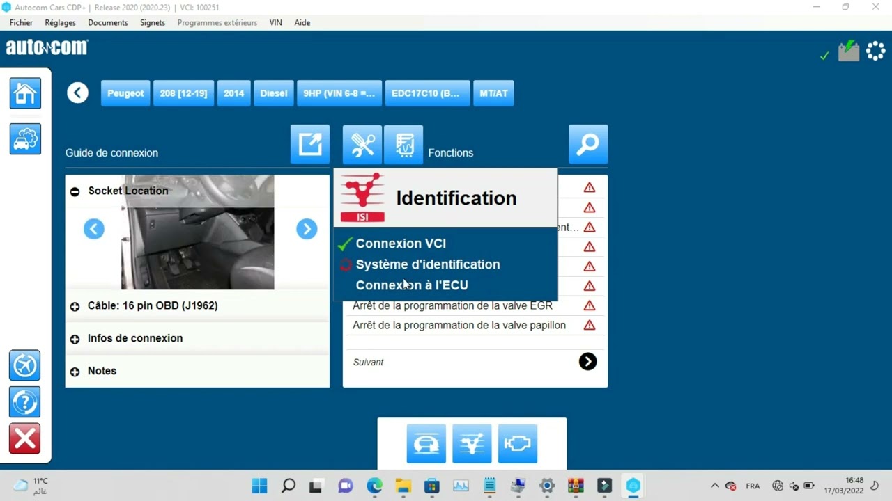Real mileage of a car peugeot 208 with Autocom 2020 23 update 2022
