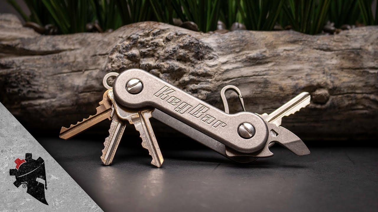 Titanium Stonewashed KeyBar Key Organizer - Upgrade Your EDC & Stop the Noise!