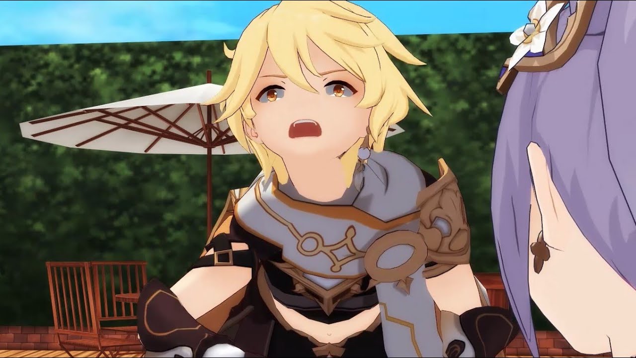 Keqing thinks lowly of Aether || Genshin Impact Animation MMD