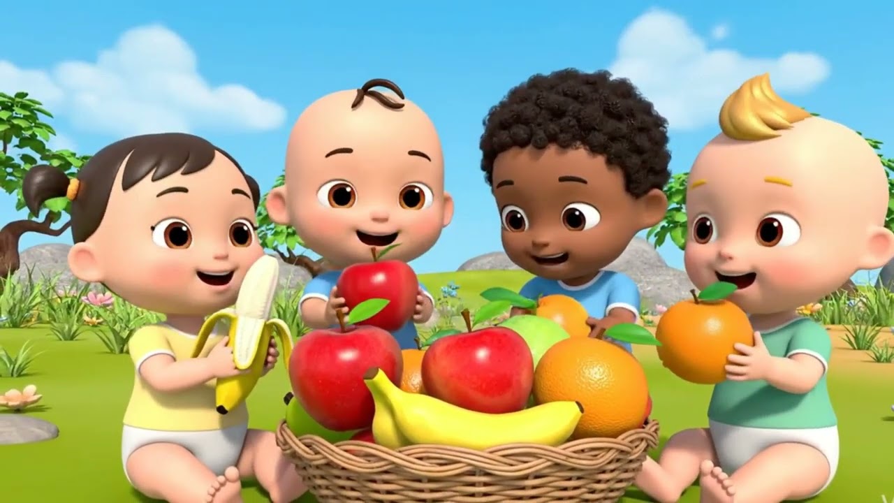 Fruits Song for Kids | Learn Fruit Name | Fun Nursery Rhyme 🍎🍌🍓