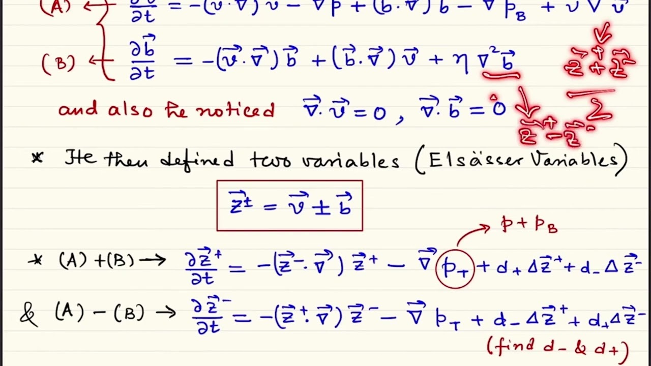 Elsasser variables in MHD #swayamprabha
