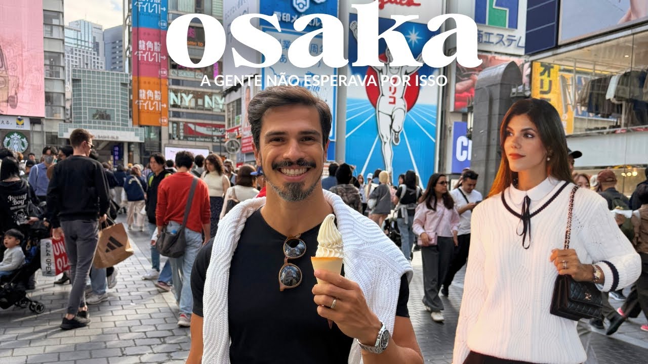 OSAKA, JAPÃO 🇯🇵 | Dotonbori, comida de rua, Castelo de Osaka e hotel com vista incrível