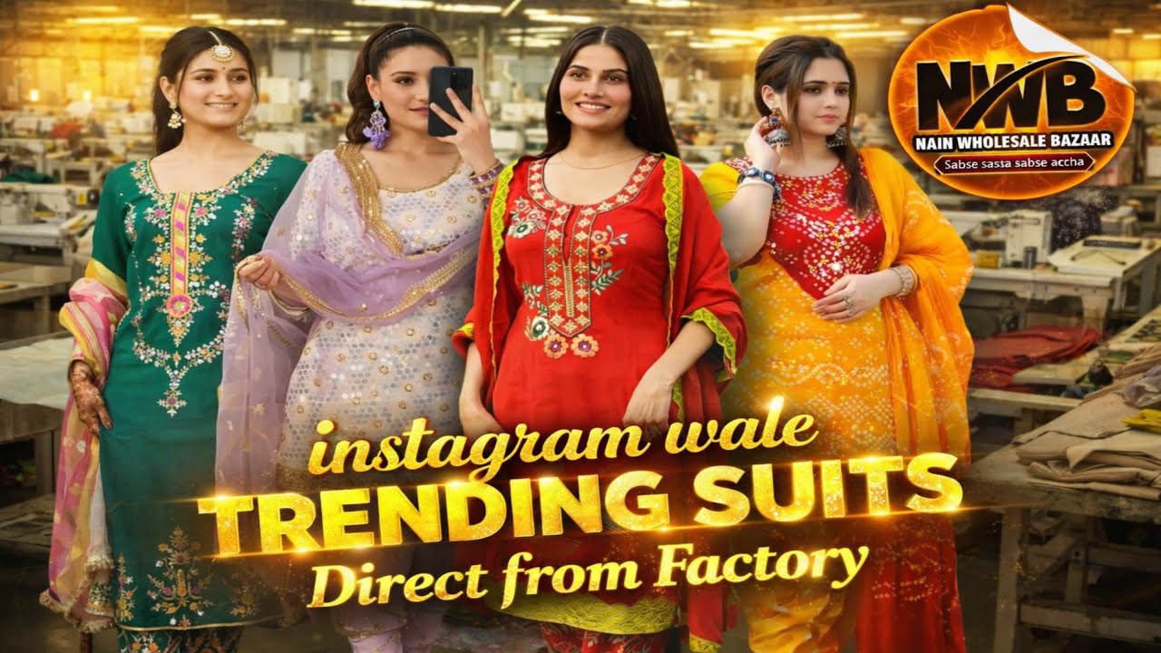 Instagram Wale Trending Suits 😍 | Direct From Surat Factory 🏭 | Sabse Sasta Wholesale Rate |