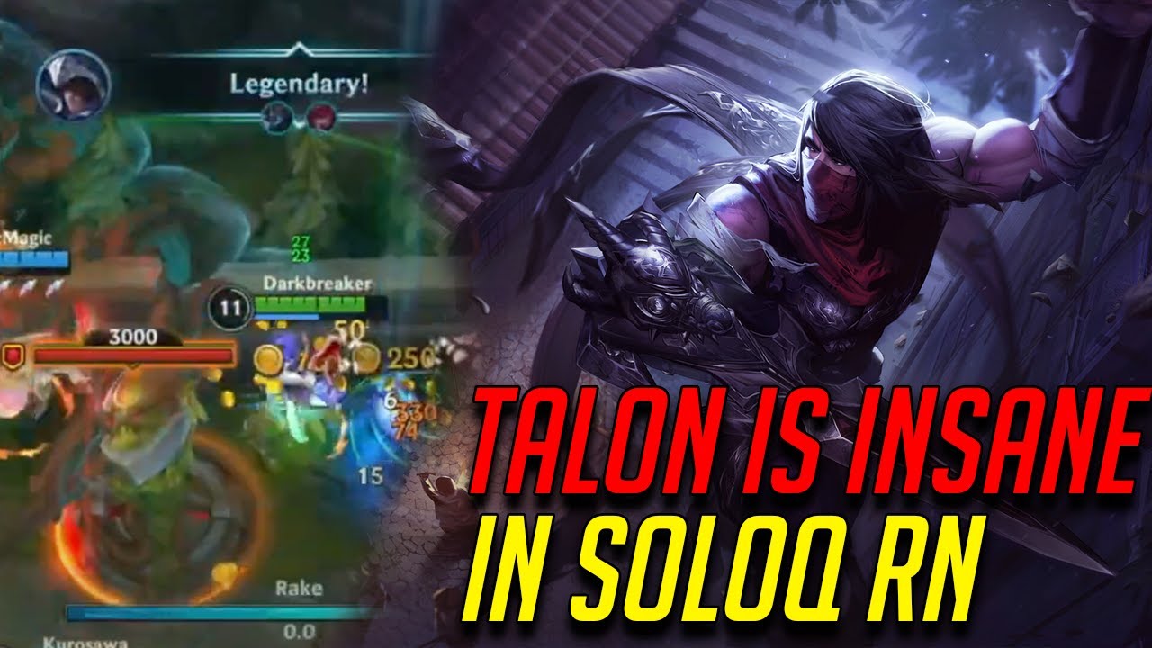WILD RIFT TALON INSANE SOLOQ JUNGLE PICK ON THE NEW PATCH