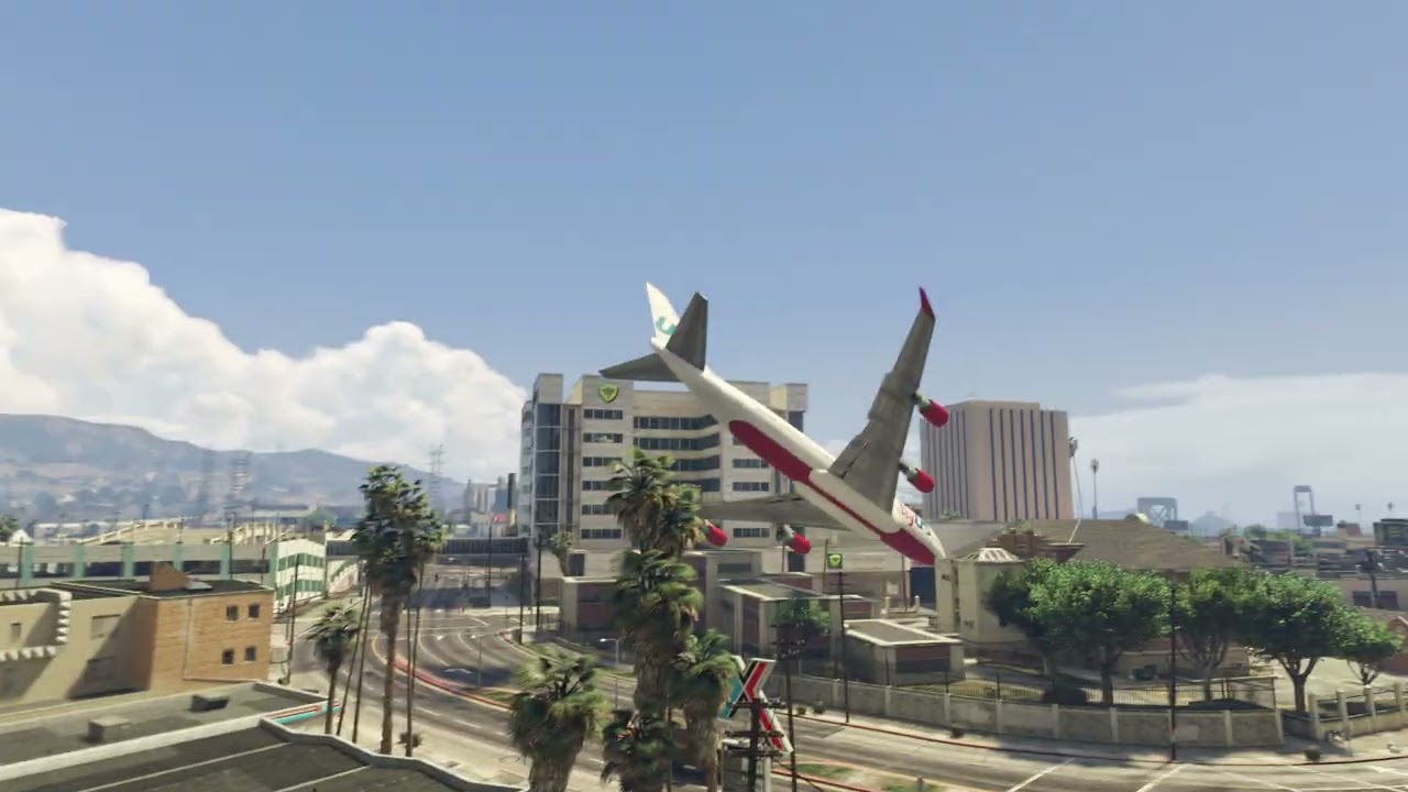 GTAV | The Craziest NPC Highway Stunt Jumps Ever