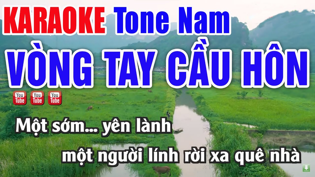 Vòng Tay Cầu Hôn Karaoke Tone Nam Beat Cực Chuẩn Dễ Hát - Nhạc Sống Thanh Ngân