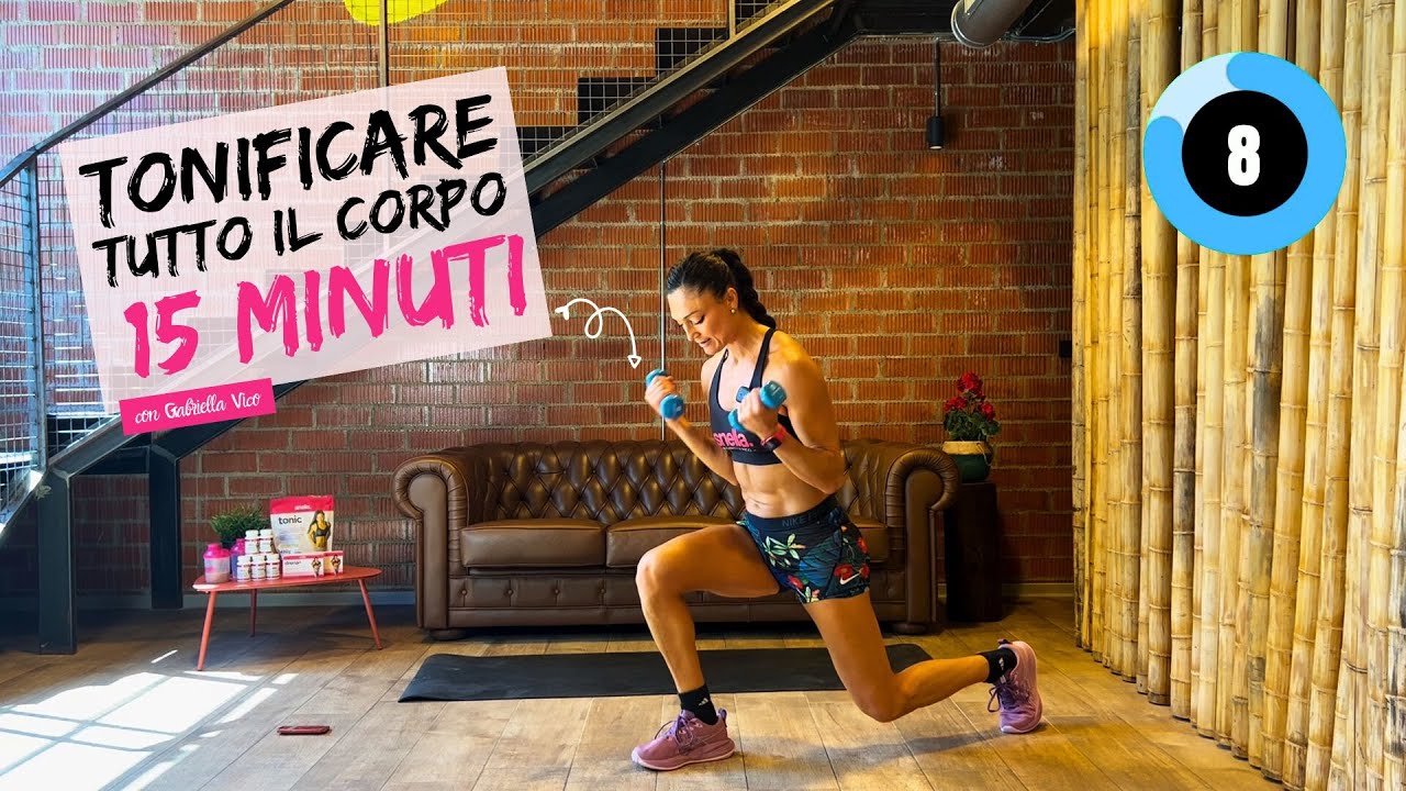 Esercizi per tonificare il corpo - Allenamento a casa completo di 15 minuti con Gabriella Vico