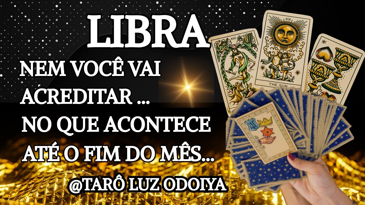 LIBRA♎ ESSA NOTÍCIA VAI TE PEGAR DE SURPRESA…VAI APARECER DE REPENTE...