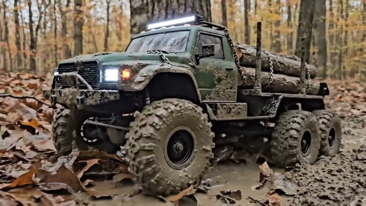 RC Heavy Logging Truck Hauling Massive Logs | Realistic RC Truck Forest Adventure