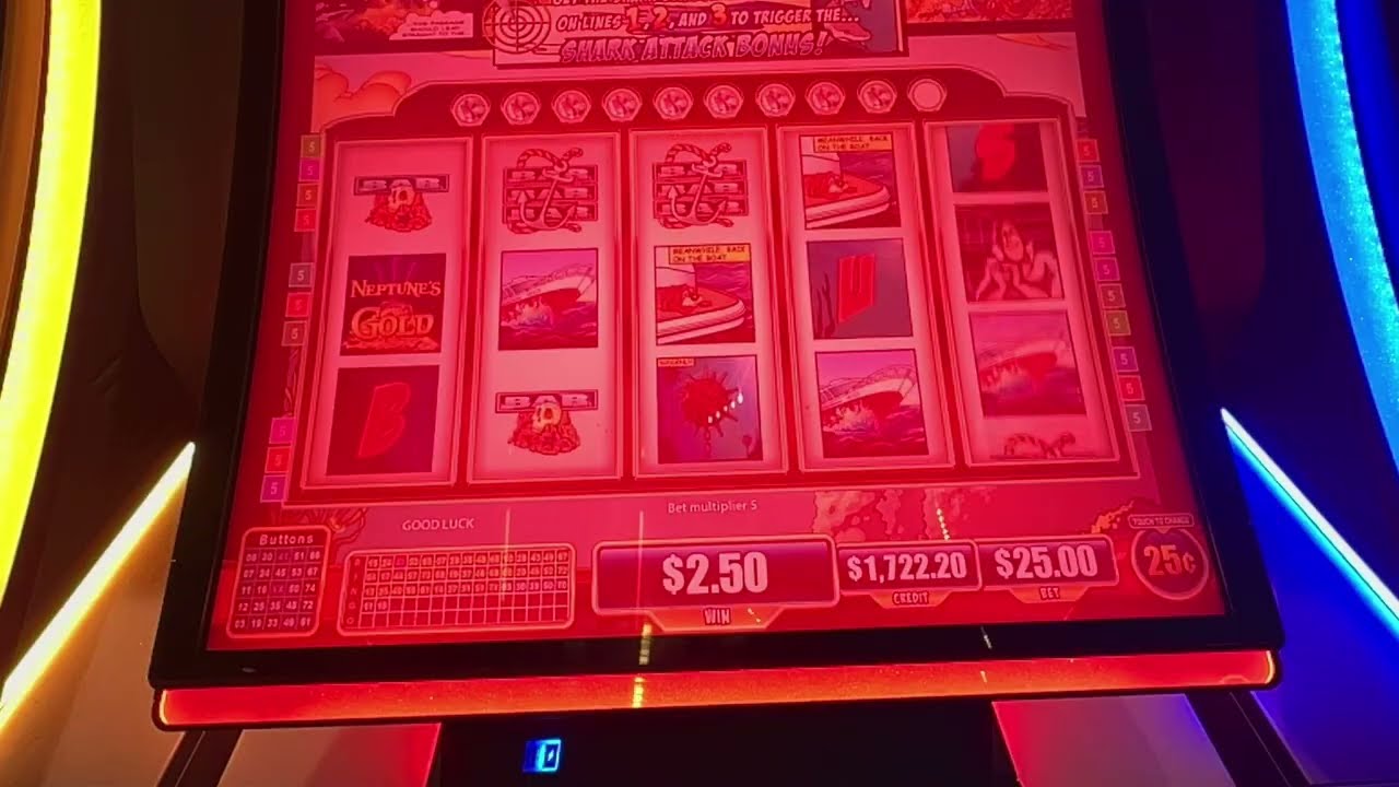 $25 Spins on Neptune &mdash; HUGE Red Screen Wins! 🔴💰@choctawcasinos 