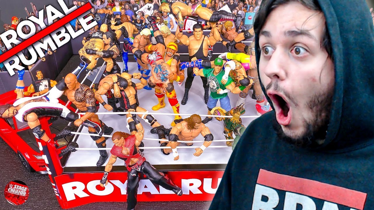 WSC STAGE CREATOR GREATEST ROYAL RUMBLE ACTION FIGURE MATCH!
