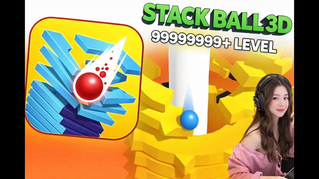 Stack Ball 3D Game I Live part1 PlayStackBallGame In FastSpeed IStackBall GameYouTubeShort