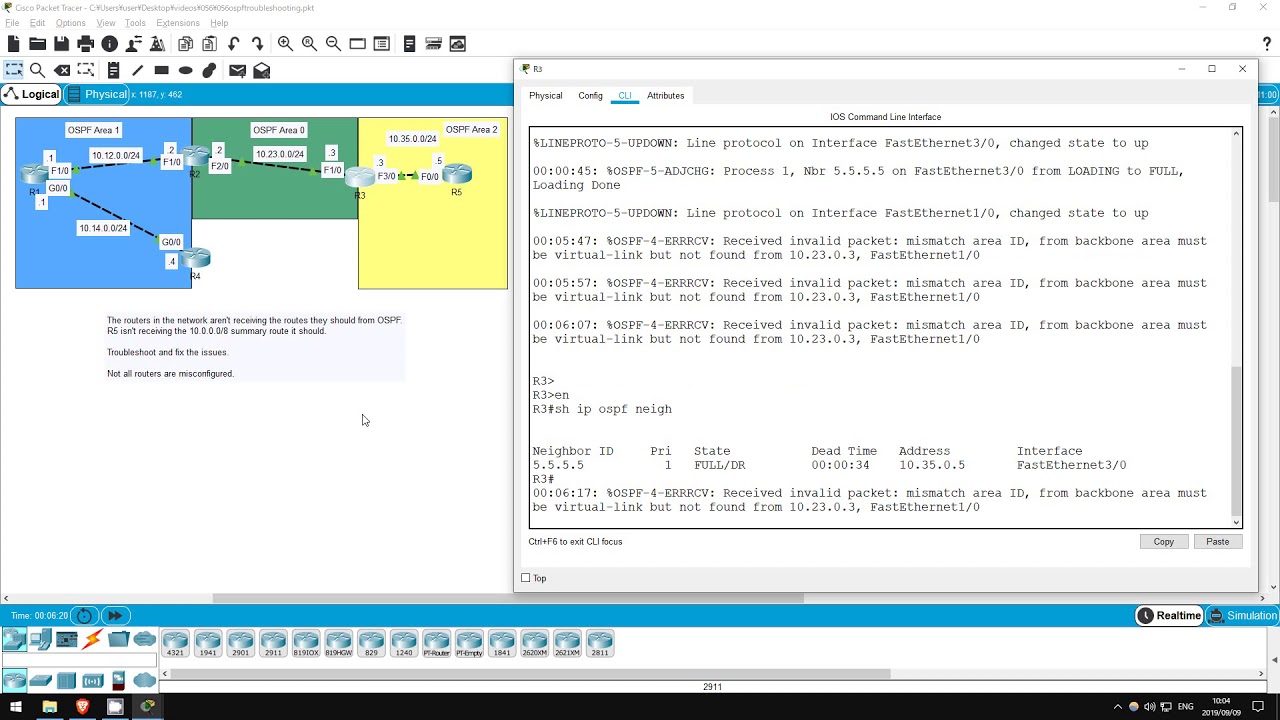 FREE CCNA Lab 056: OSPF Troubleshooting