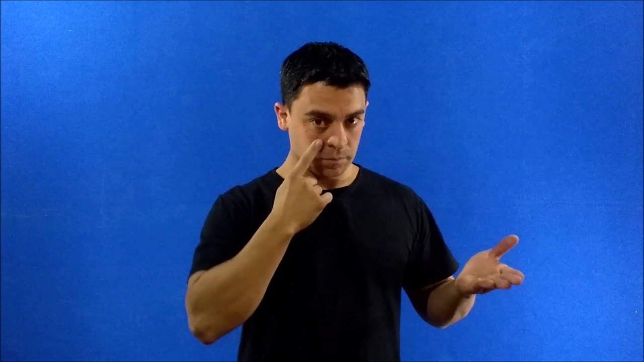 Uso de espaços em Libras. Com áudio em português.
