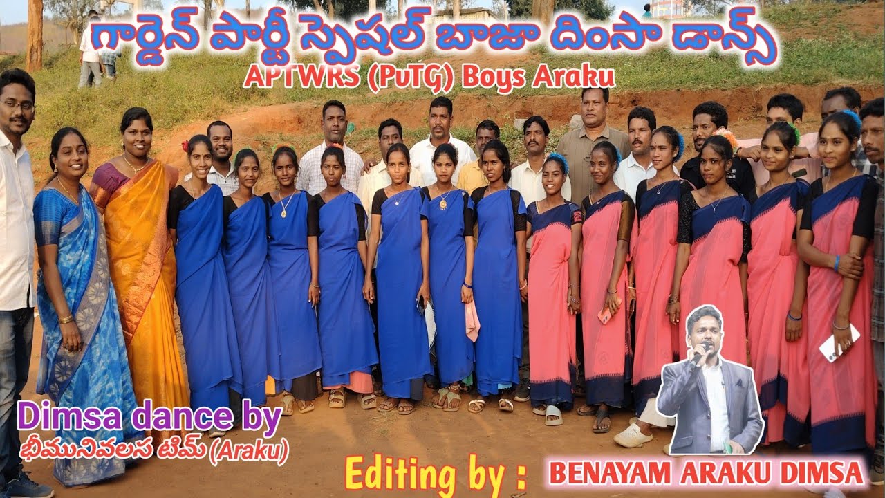 Garden Party Celebrations special dimsa dance/APTWRS (PVTG) Boys Araku AP in India.