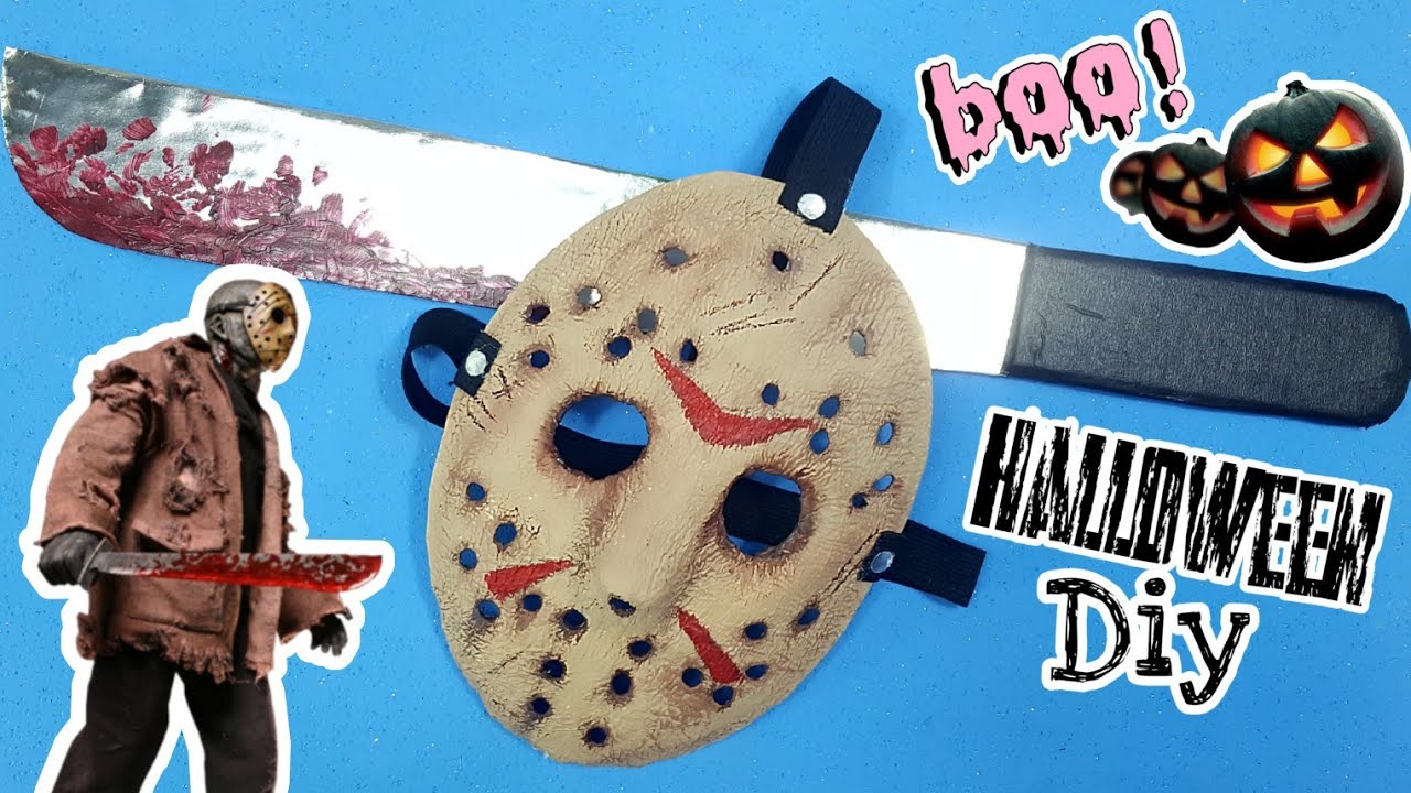 [Halloween DIY] Cómo Hacer La Máscara y El Machete de JASON VOORHEES* Friday the 13th*