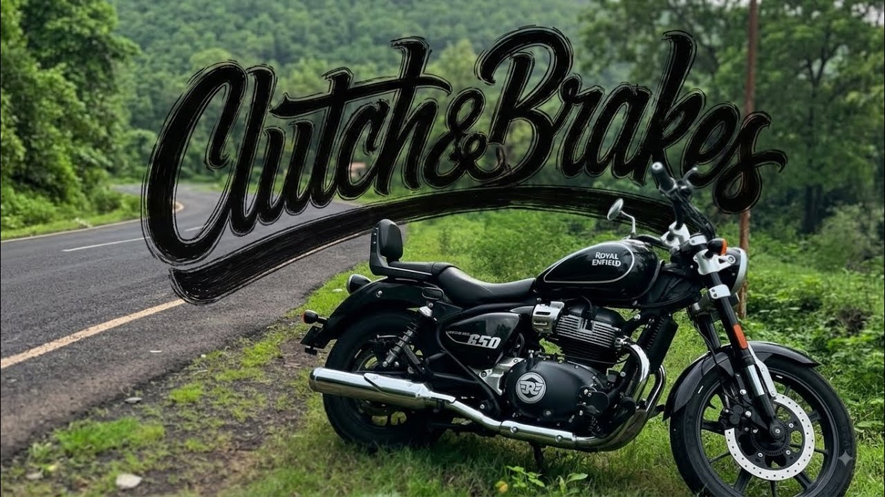 Super Meteor 650 | Pure RAW stock exhaust sound | Early morning ride in forest
