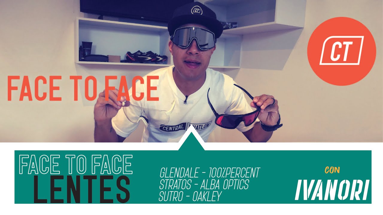 FACE to FACE LENTES CICLISMO - 100%Percent --ALBA OPTICS--OAKLEY