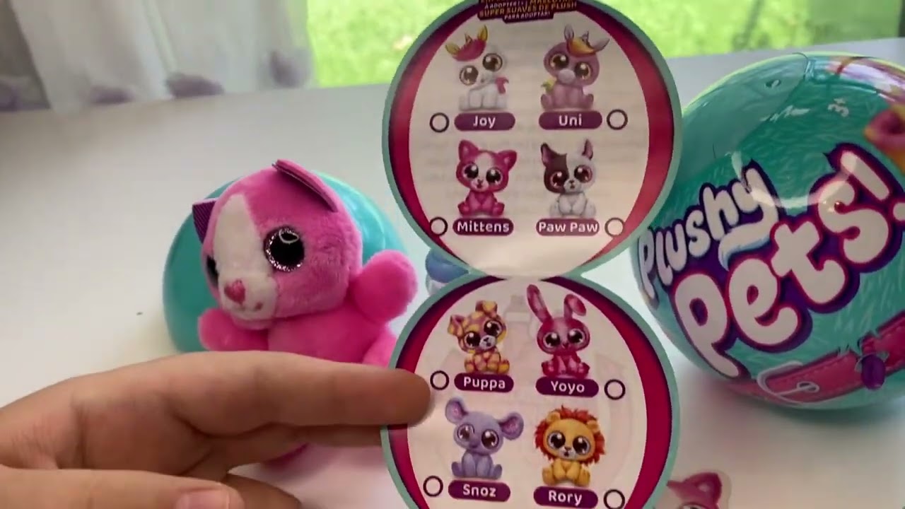 Opening Plushy Pets surprise balls
