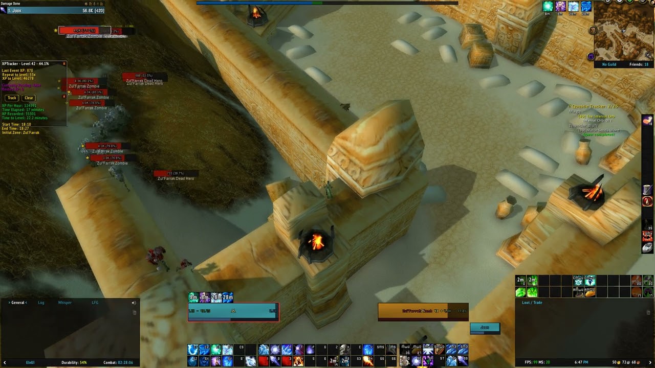 World Of Warcraft Classic TBC - Leveling alt mage in ZF 2021-07-06