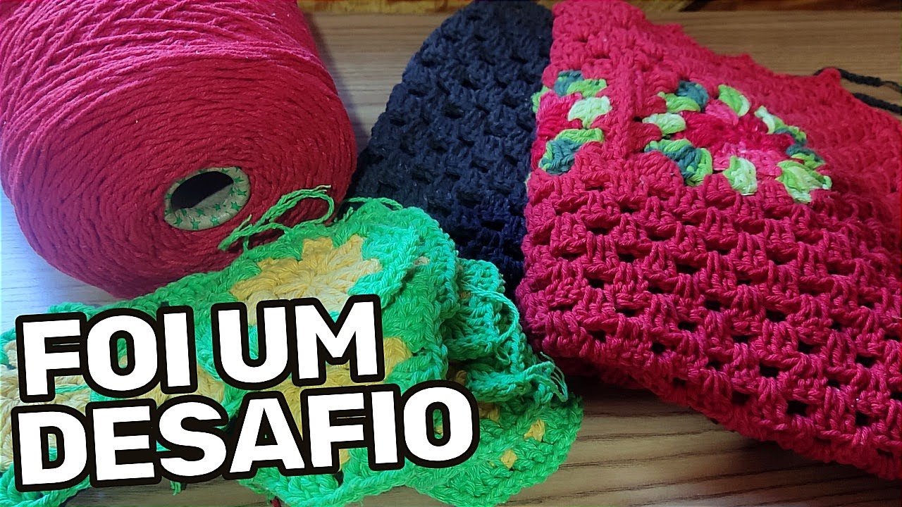 🔴#Vlog: produção de capa de cadeira em crochê diferente