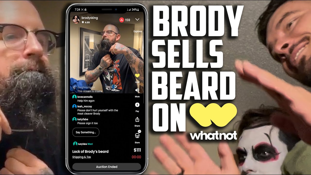 BRODY KING SELLS HIS BEARD ON WHATNOT • Toy Hunt Vlog w/ Ethan Page, Danhausen & Scorpio Sky