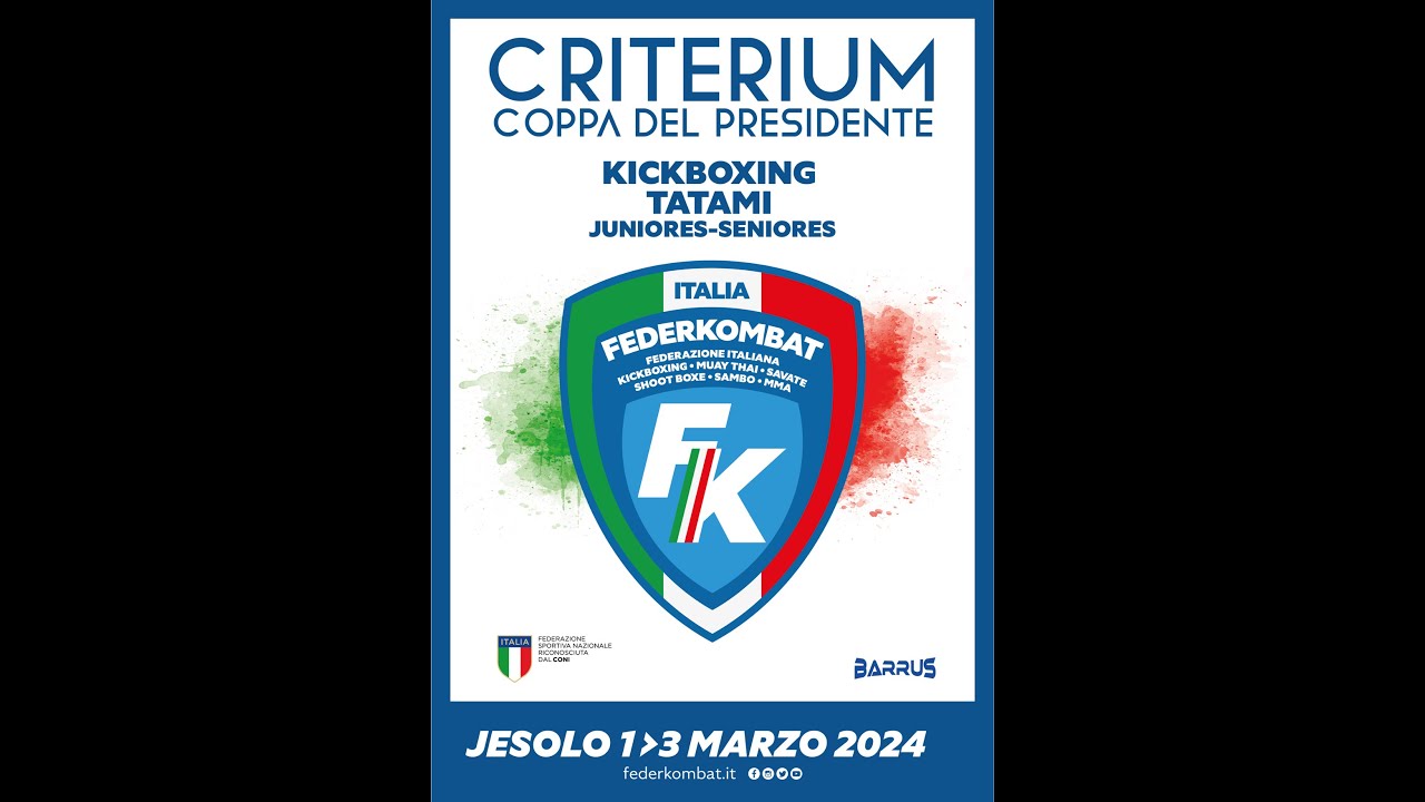 Tatami 6 KL: Criterium & Coppa del Presidente 2024 - KickBoxing Tatami Jun/Sen