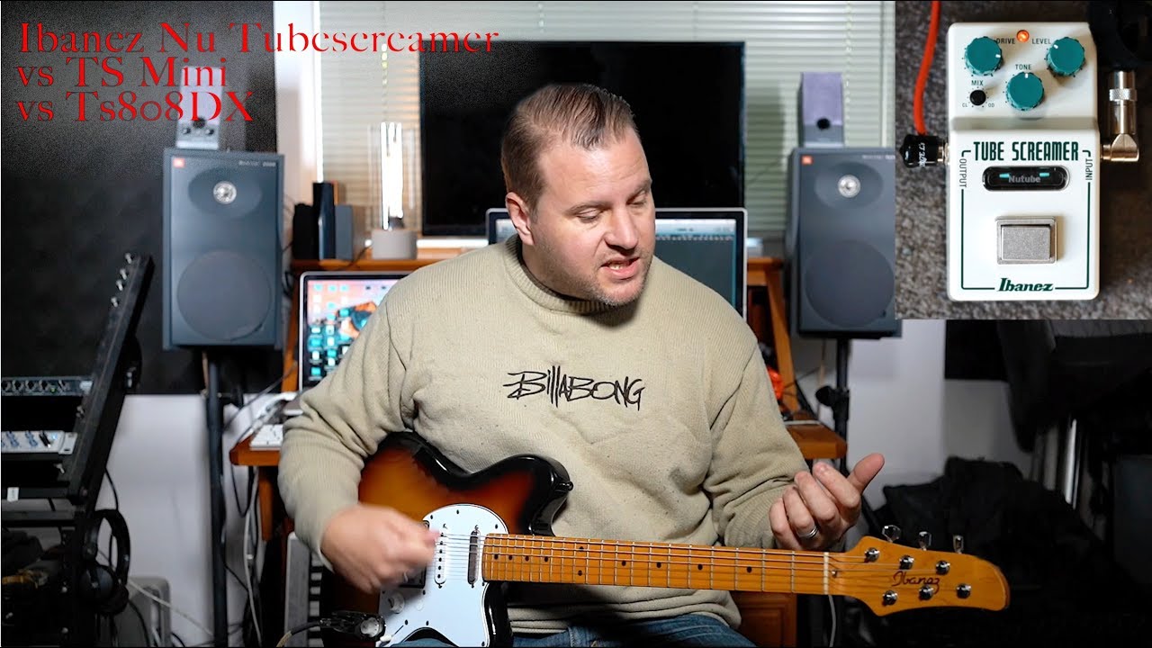Ibanez Nu TubeScreamer Demo / Review & vs TsMini, TS808DX