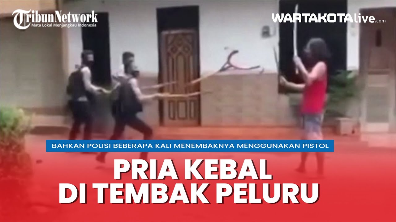 Pria Kebal Di Tembak Polisi, Malah Teriak 