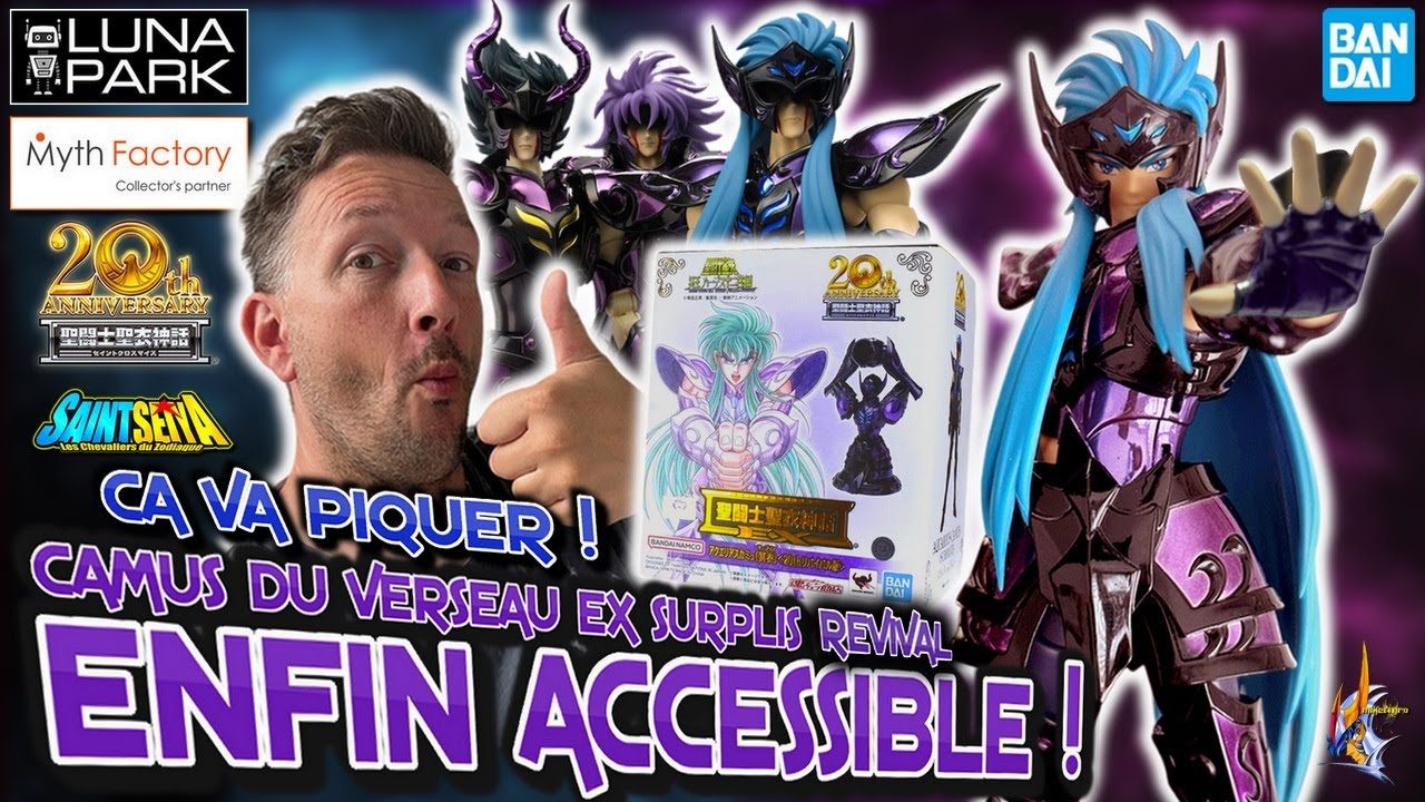 ATTENTION aux HÉMORROÏDES! ♒ CAMUS du VERSEAU SURPLIS EX Revival 20th Anniv ♒ Saint Seiya Myth Cloth