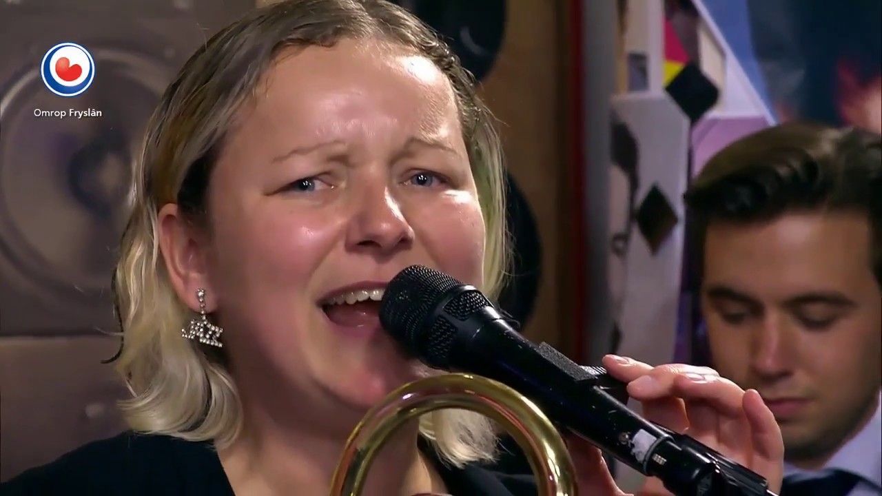 Bert Brandsma swing combo - Deed I Do -  TV Fryslan 2018, with Eric Ineke, Selena, Marco & L&eacute;on