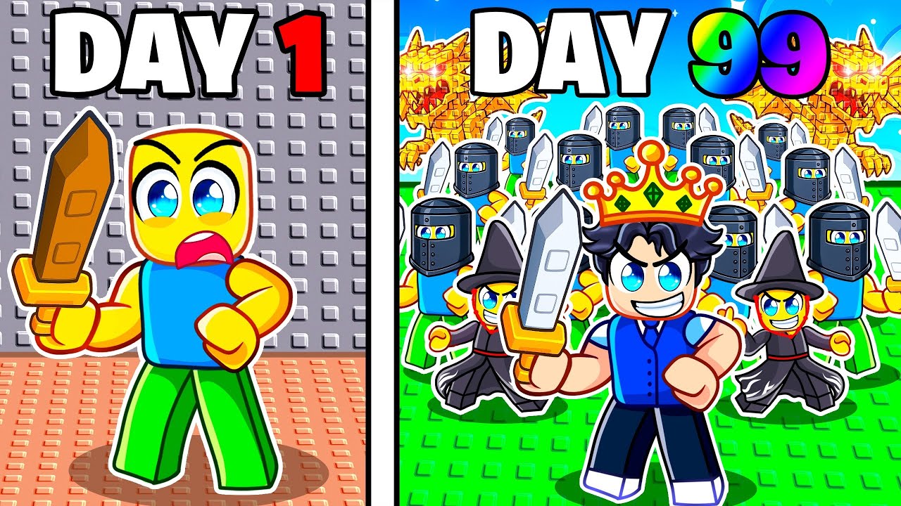 Making The STRONGEST ARMY EVER In Roblox Build A Army!