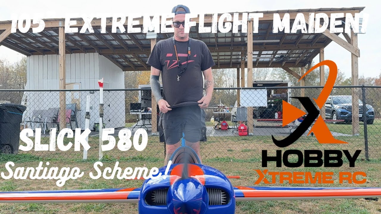 Первый полет Extreme Flight Slick 580 «Santiago Scheme»!