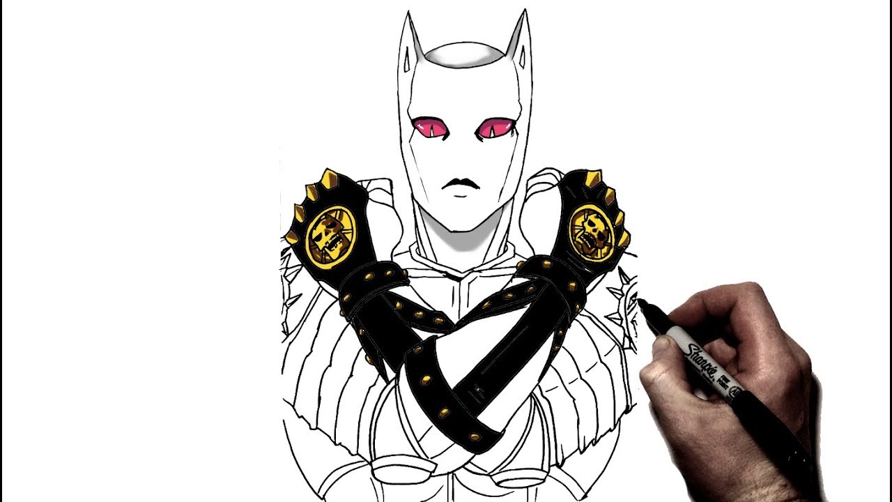 How To Draw Killer Queen | Step By Step | JoJo's Bizarre Adventure