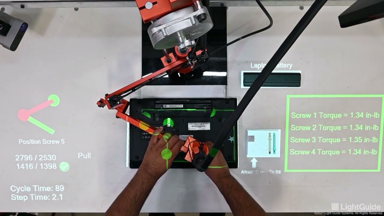 LightGuide Augmented Reality Torque Tool Integration