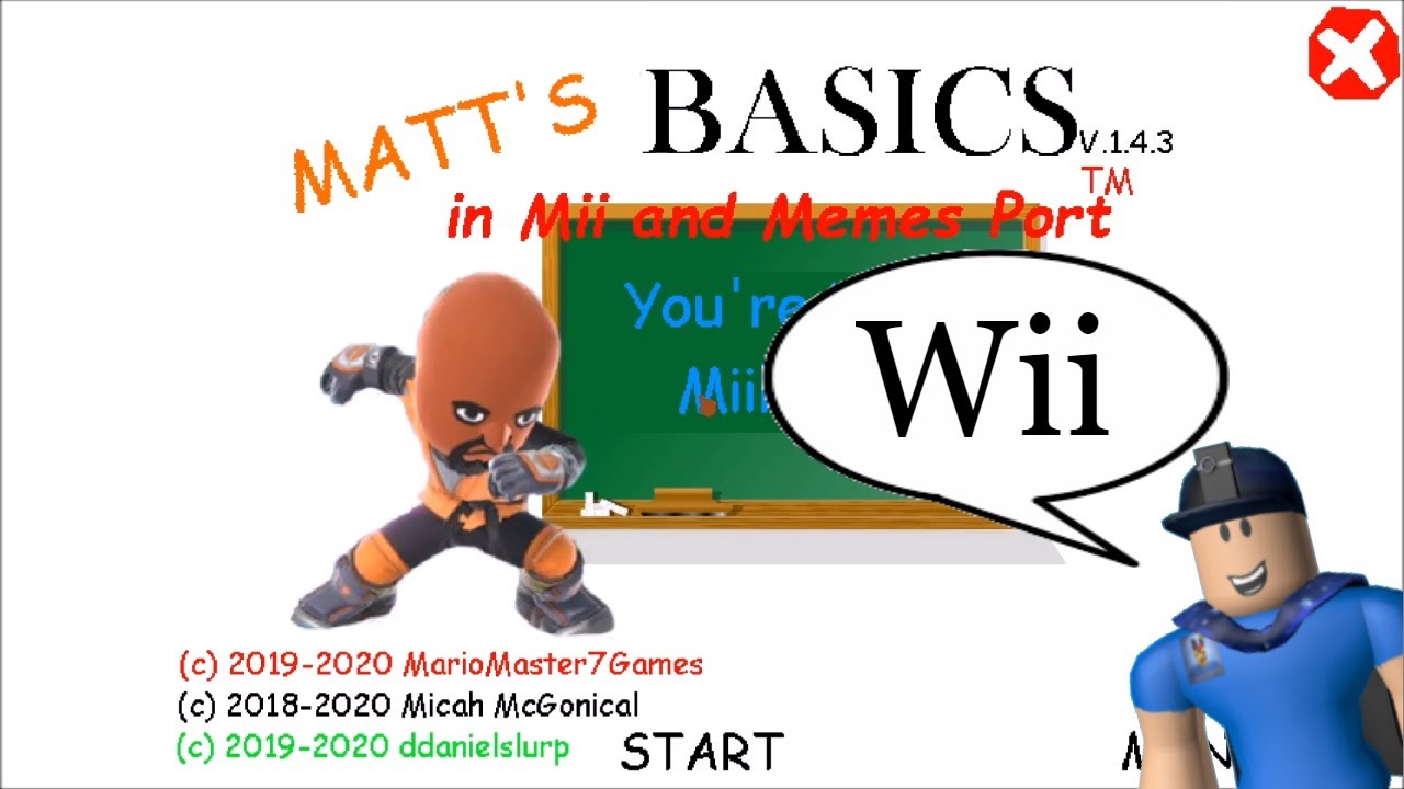 MATT'S BASICS IN Wii!! | Baldi's Basics in Education and Learning