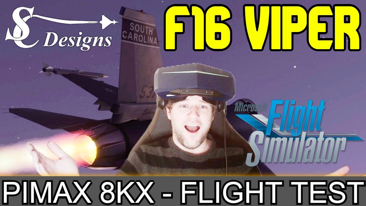 MSFS SC DESIGNS F-16 FALCON PREVIEW! | PIMAX 8KX