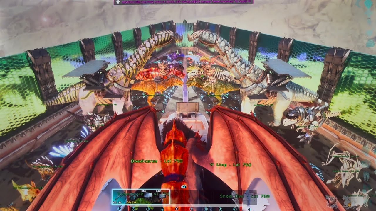 HOW TO SUMMON IN ALL THE DINOS ON ARK ASCENDED EXTINCTION MAP! #ark #arkasa