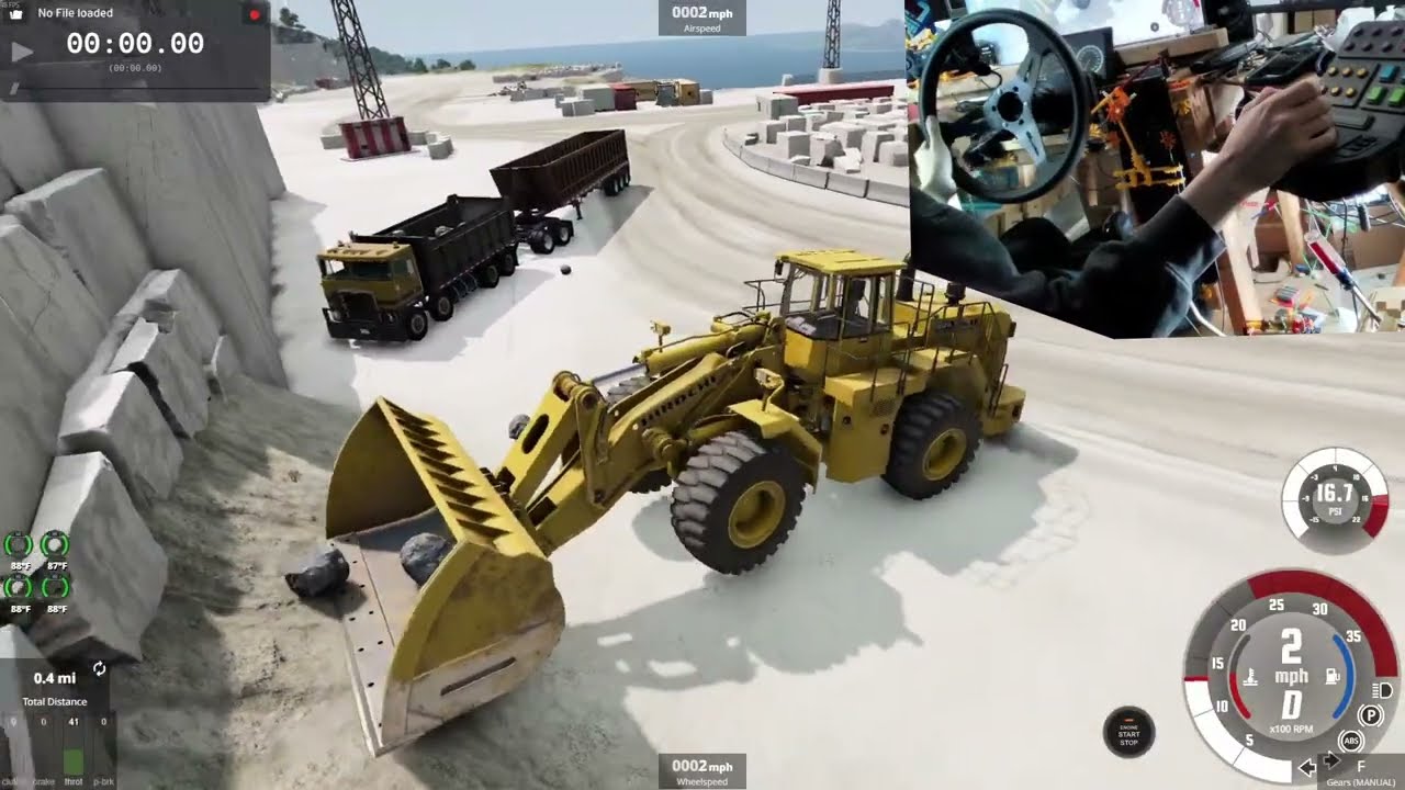 Loading and Transporting Some Rocks in Beamng drive 0.38