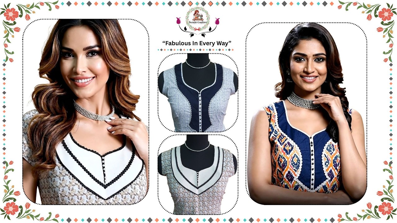 💖Front neck design | SUNESH CREATION #SUNESHCREATION #fashion #handstitched #neckdesigns #kurti