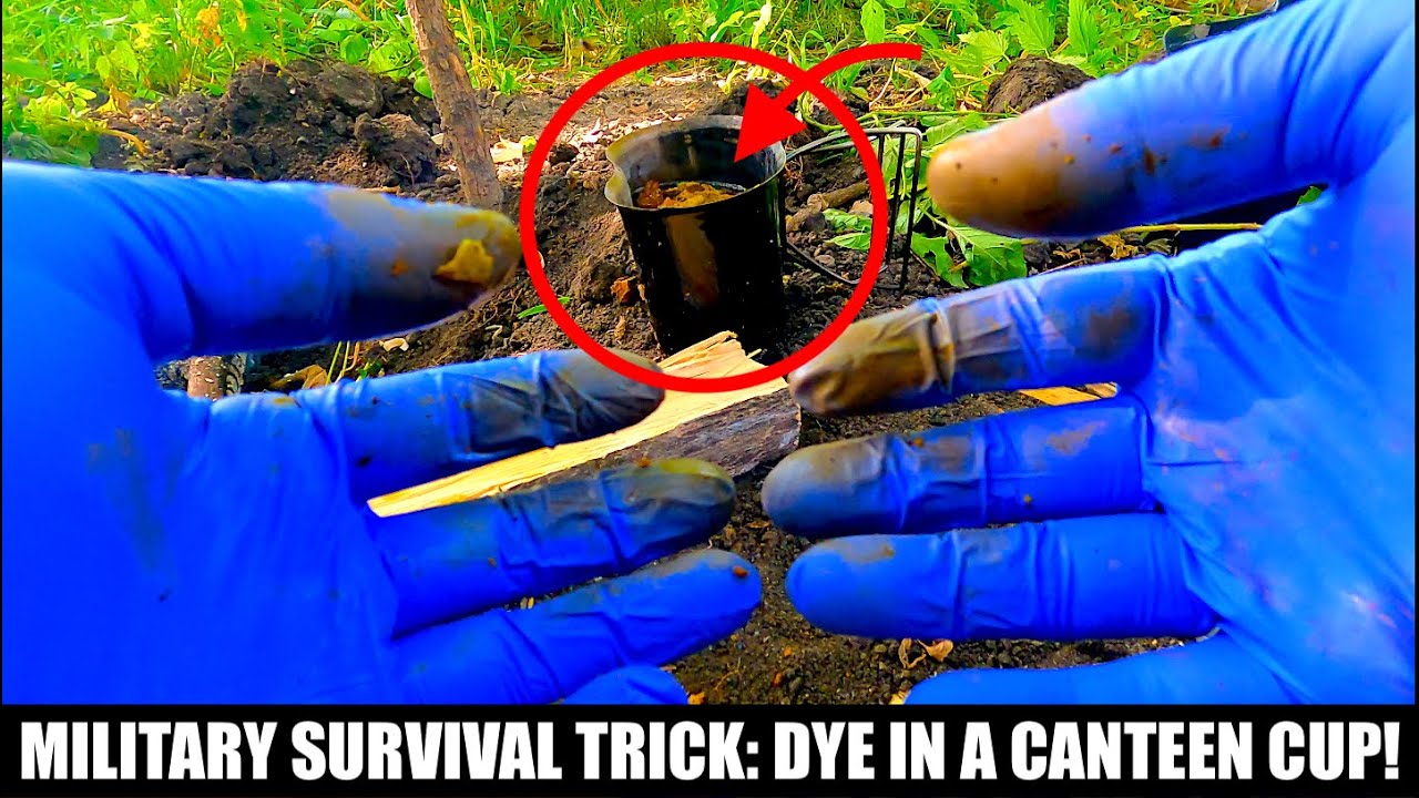 How Soldiers Dye Clothing Camo in a Canteen Cup with MRE Salt!