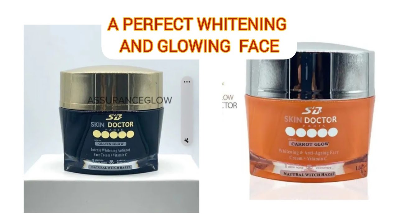 SKIN DOCTOR  GLUTA GLOW SKIN WHITENING FACE CREAM , ANTI SPOT + VITAMIN C
