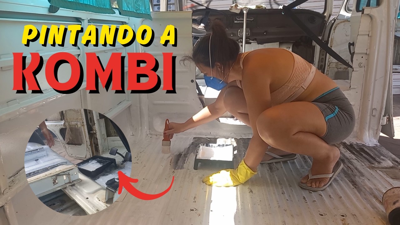 Dando vida nova à Kombi com pintura anti-ferrugem