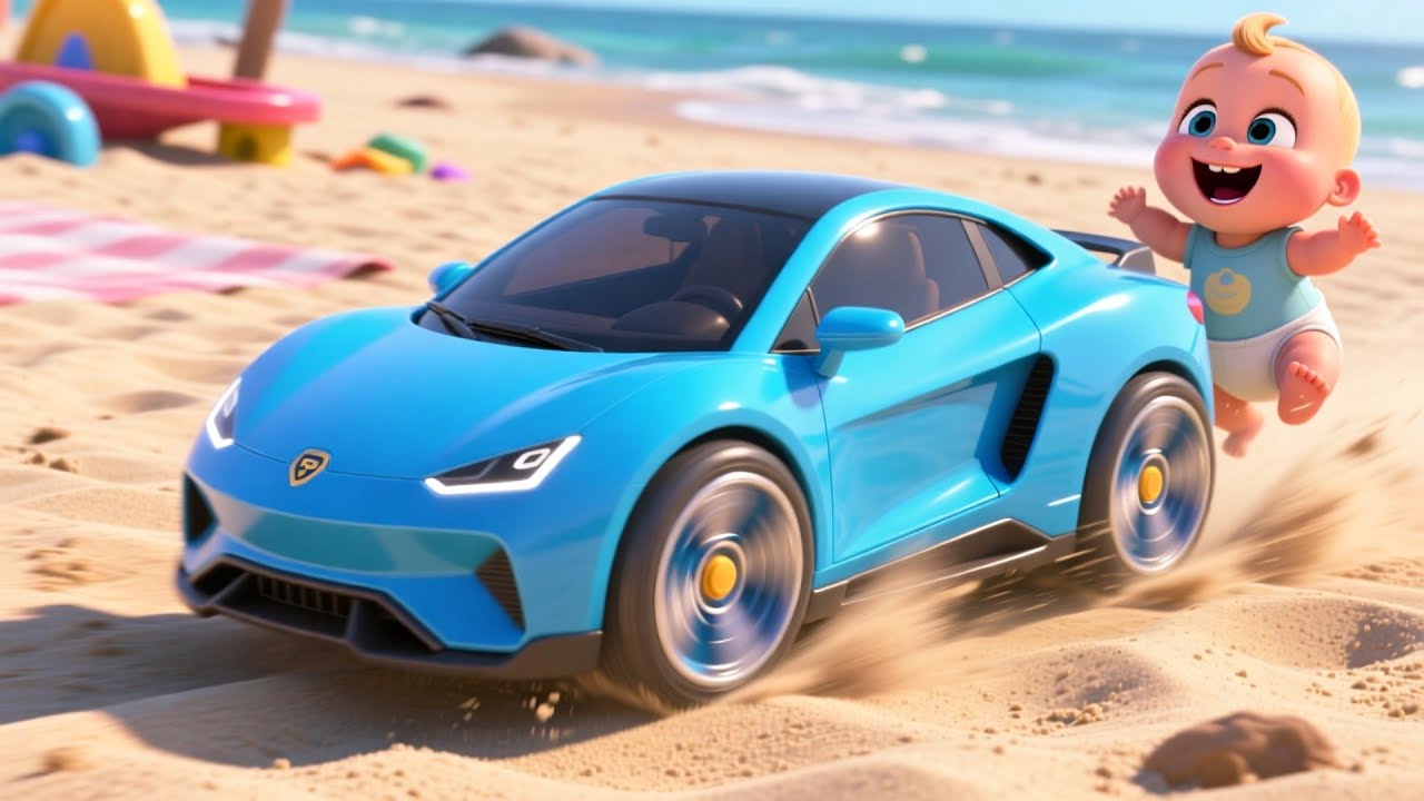 Baby Builds Sandcastle Magic 🏖️🍼 Fun Counting and Creative Song for Toddlers and Preschoolers