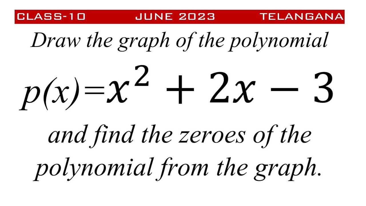 Нарисуйте график многочлена p(x)=x^2+2x-3 и найдите нули многочлена по графику.