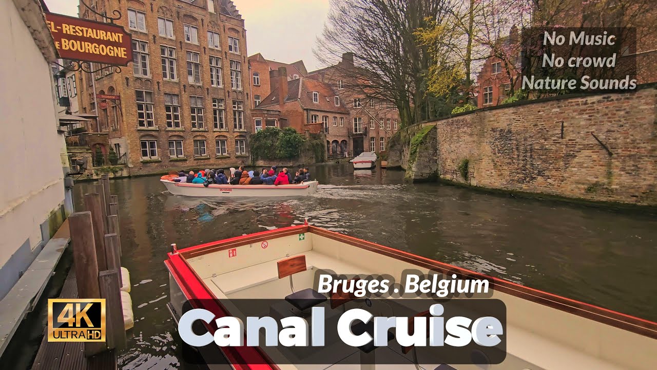 I Didn’t Expect a Boat Tour in Bruges Canals to Be Like This | Winter Weekday Scenes 4K HDR