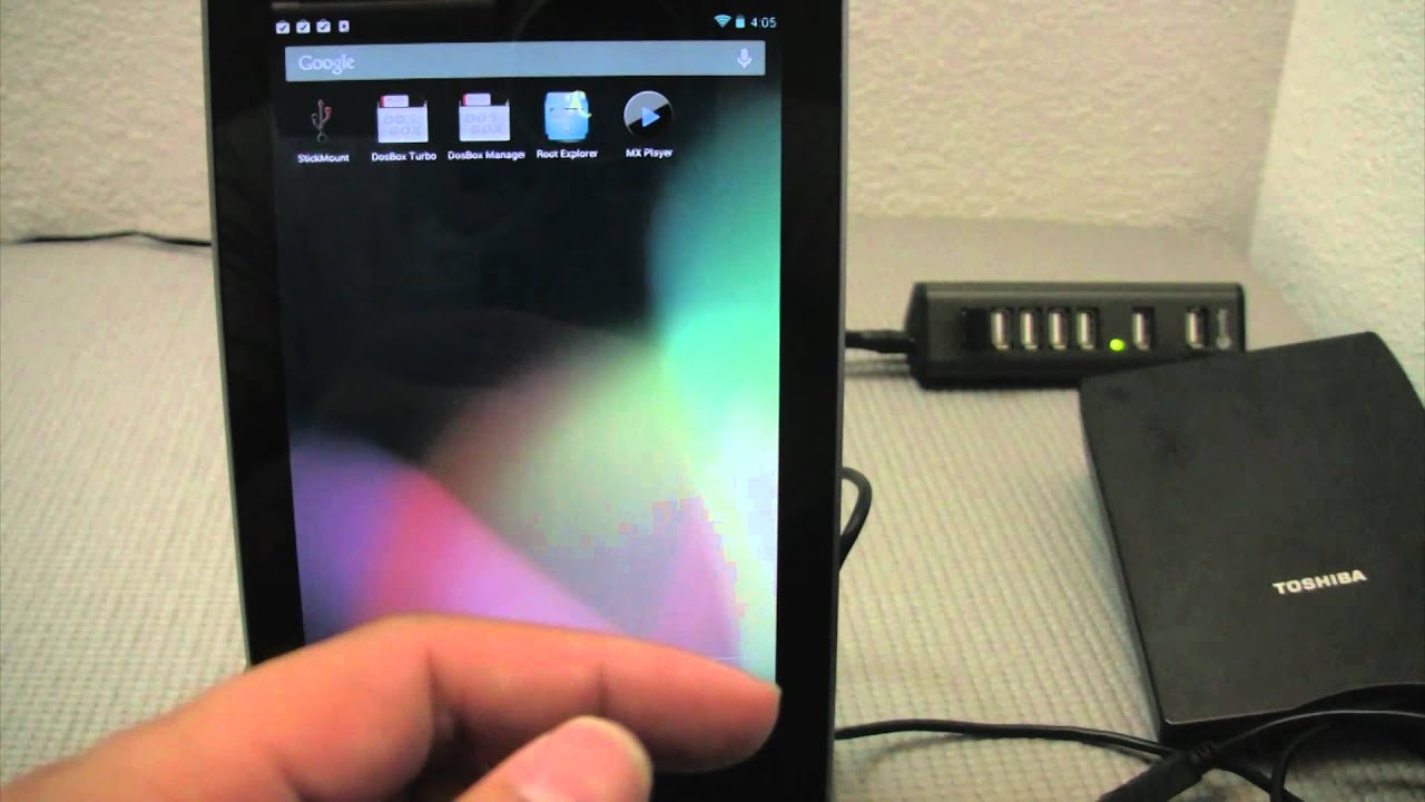 Nexus 7 USB Storage & 1.44Mb of DOS Floppy Fun!