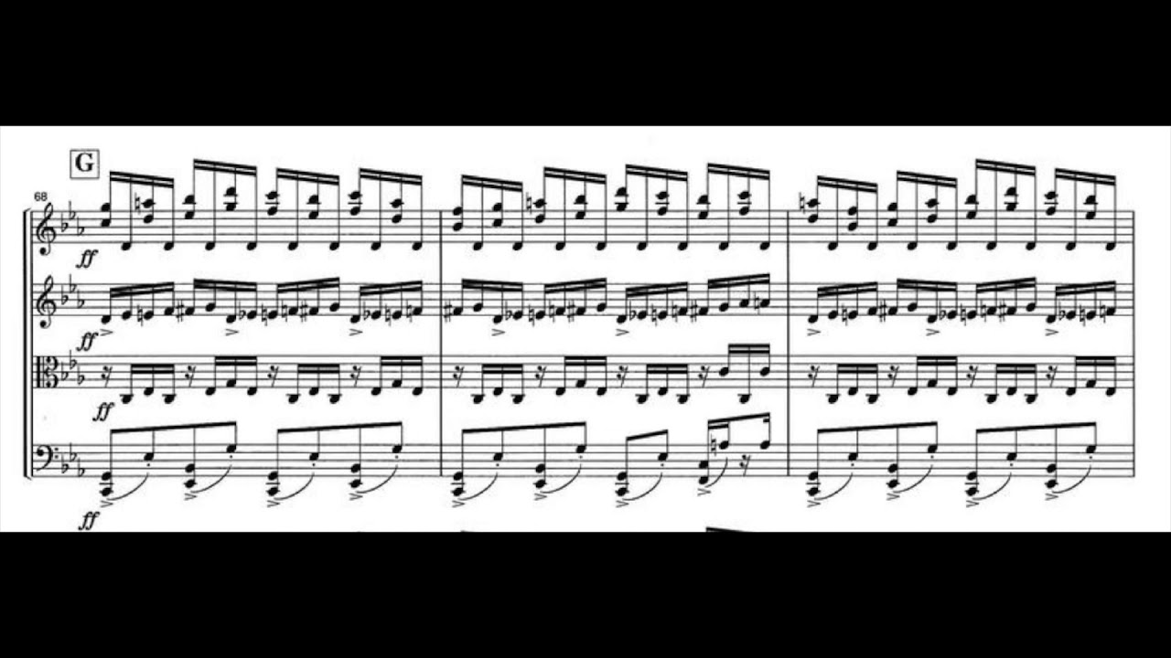 Joe Hisaishi  - Quartet g-moll (with score)